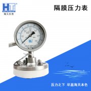 選擇隔膜壓力表時參考的依據
